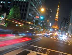 Tokyo Tower Inspired by Paris’ Eiffel Tower, the Tokyo Tower stands 1,093 feet tall, the second-tallest structure in Japan.